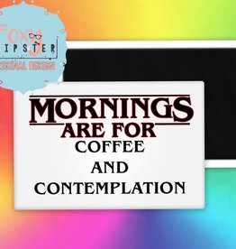 The Foxy Hipster Coffee & Contemplation Magnet - The Foxy Hipster