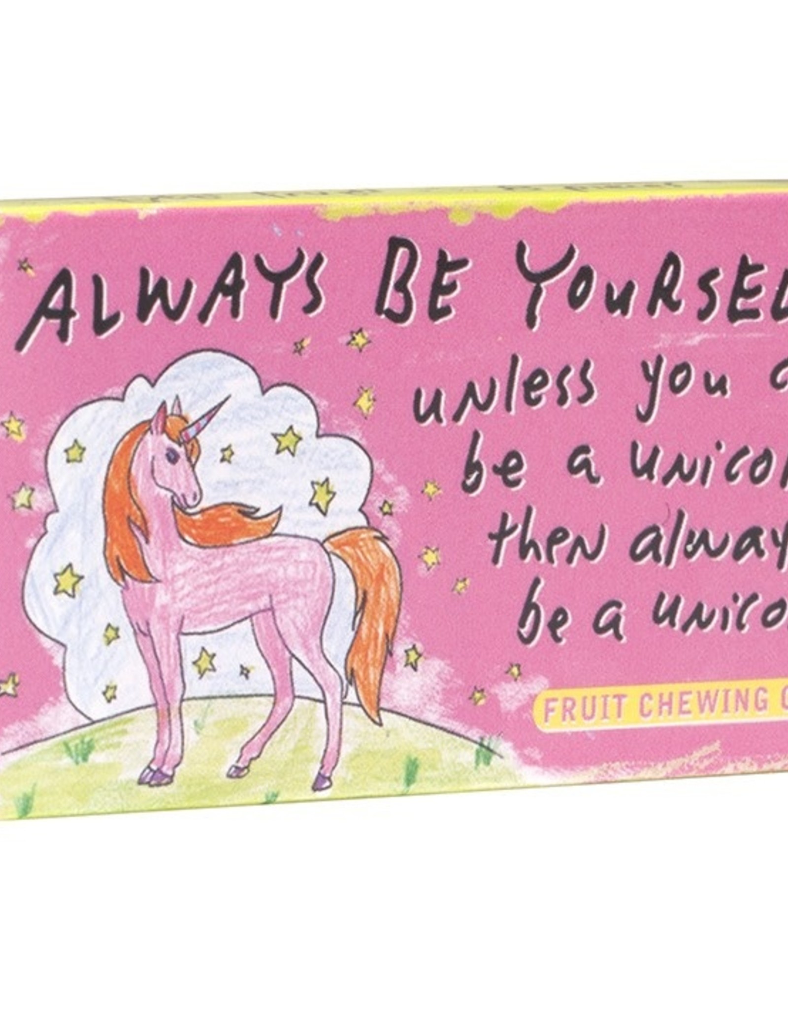 Blue Q Always Be Yourself Unicorn Gum Pack