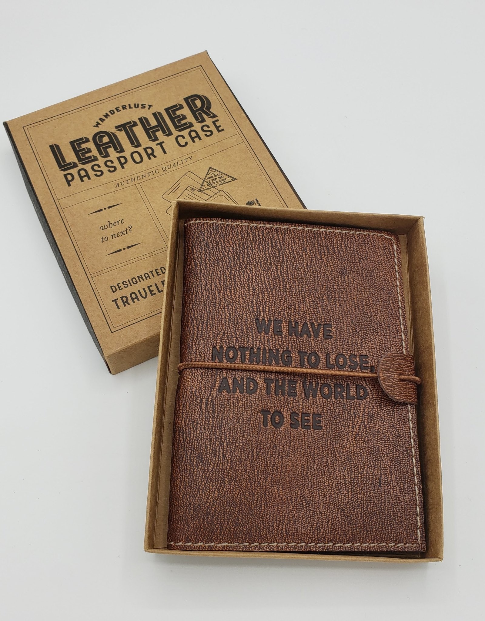 Leather Passport Wallet Case
