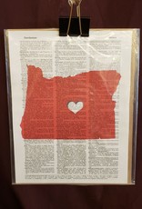 Oregon Love, Dictionary Page Print