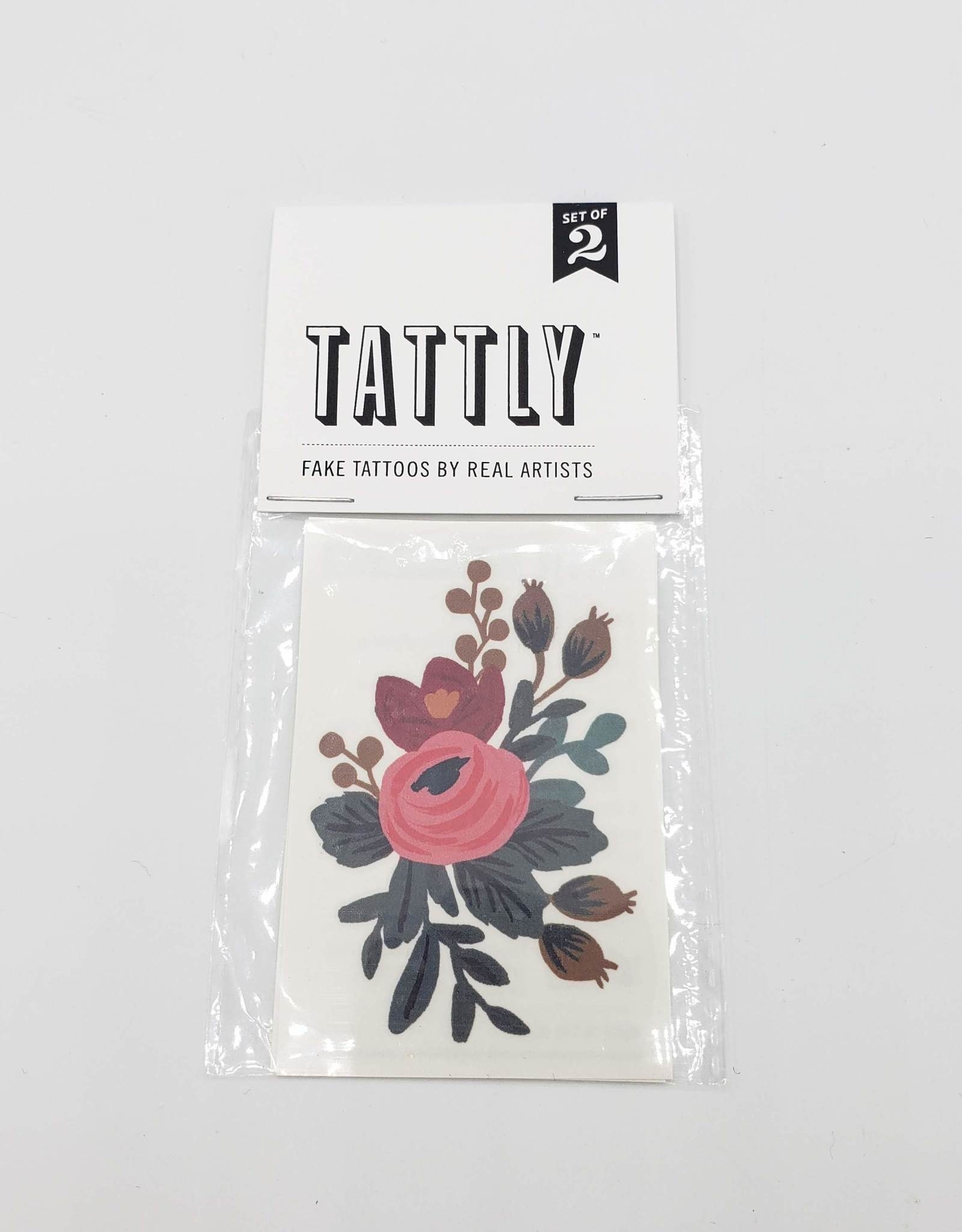 Tattly Florals "Rosa" by Rifle Paper Co. - Tattly Temporary Tattoos (Pairs)