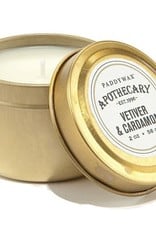 Paddywax Apothecary - Vetiver & Cardamom Travel Tin Candle, 2oz.
