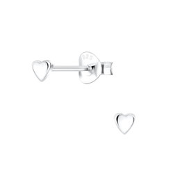 925 Jewelry Silver Tiny Heart Stud Earrings + E-Coat (Anti-Tarnish)
