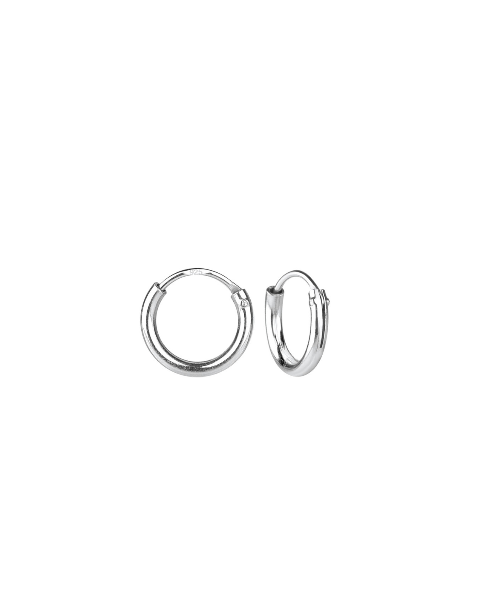 7mm Silver Hoop Earrings + E-Coat (Anti-Tarnish)