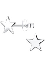 Silver Star Stud Earrings + E-Coat (Anti-Tarnish)