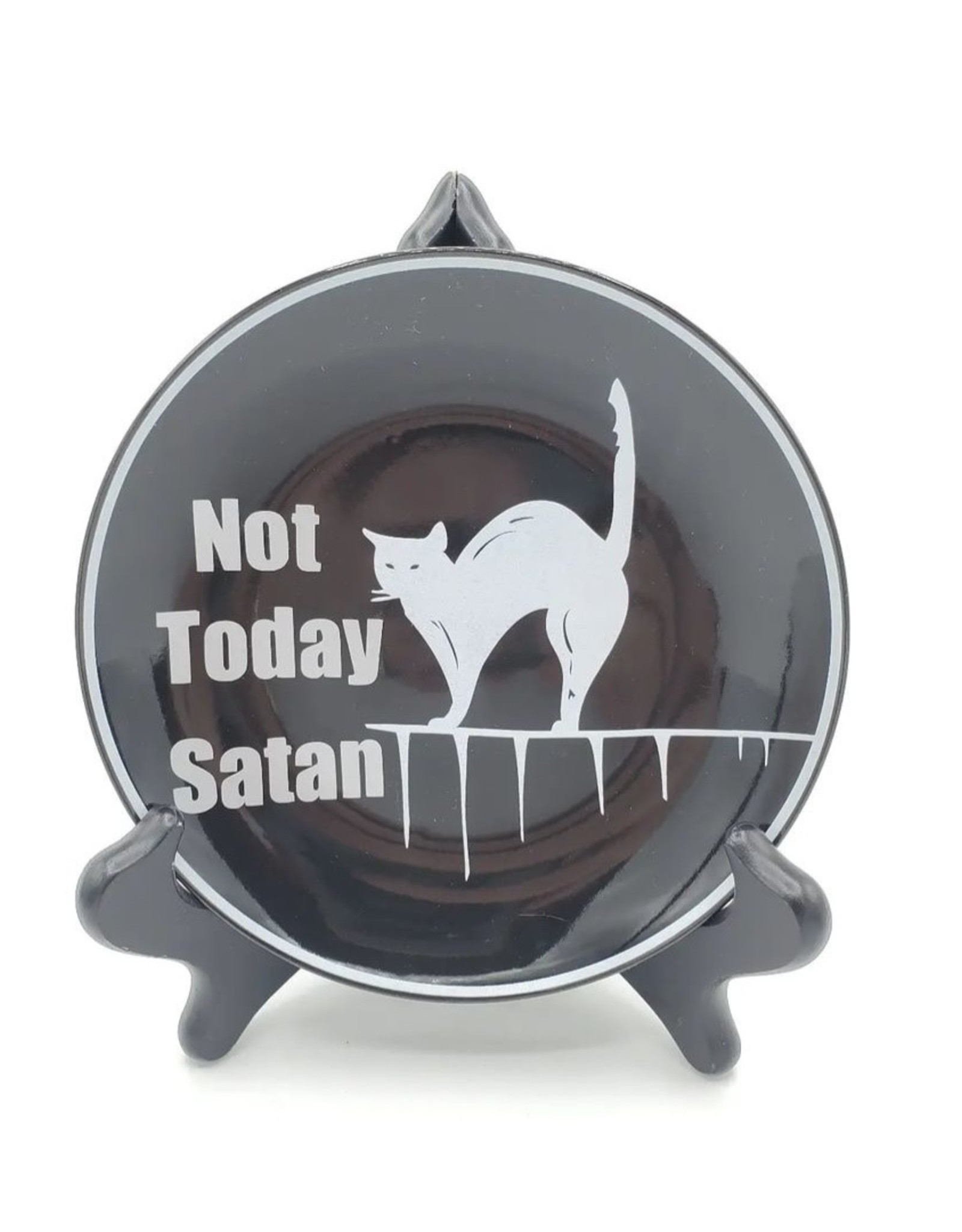 Redux Not Today Satan Spooky Plate Decor