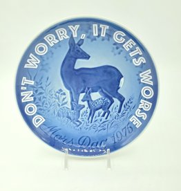Redux "Don't Worry, It gets Worse" - Vintage Upcycled Plate Art