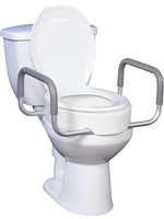 Drive Raised Toilet Seat, 3.5" with removable arms