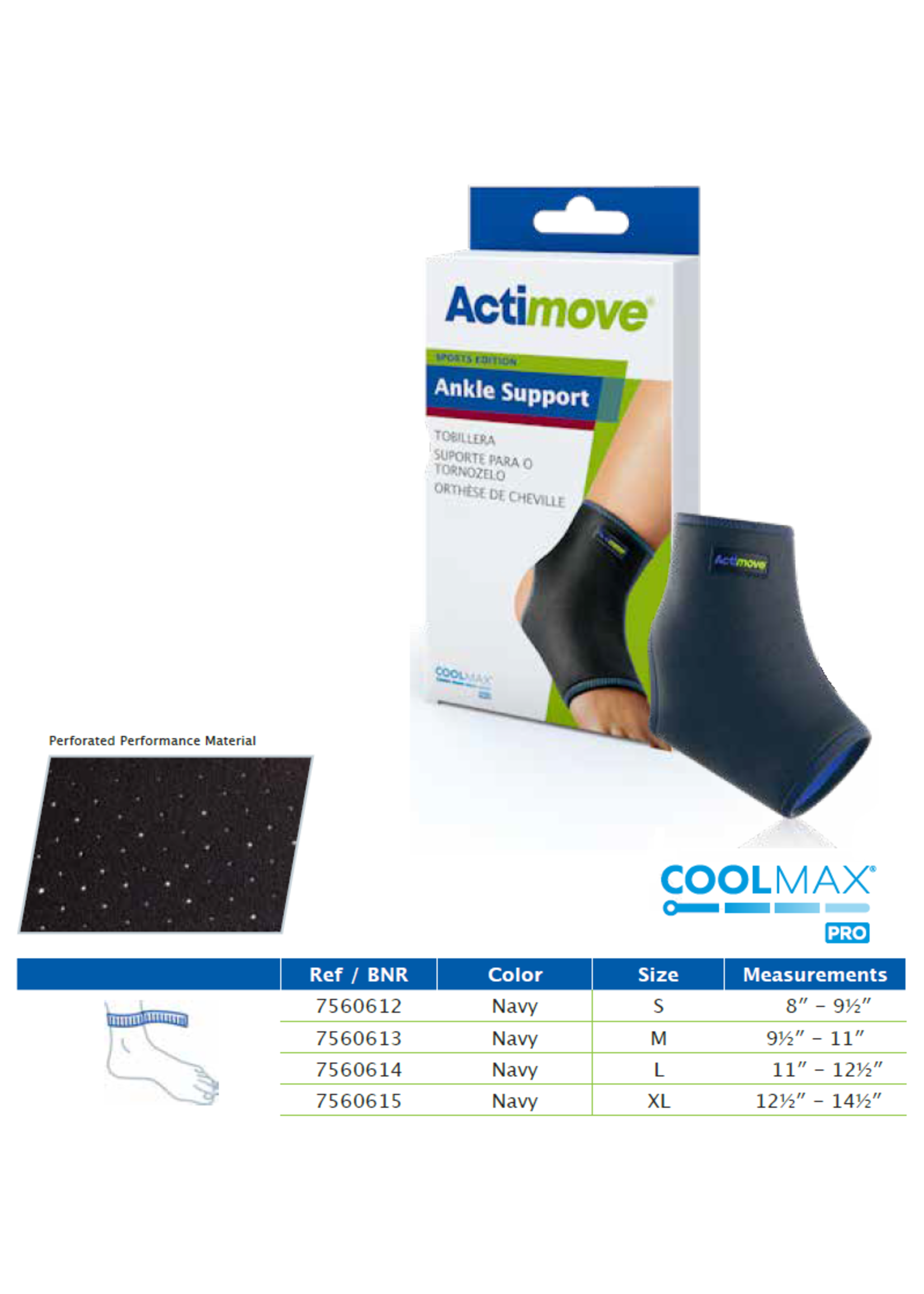 ActiMove Support de cheville - Édition Sport/Ankle Support - Sports Edition