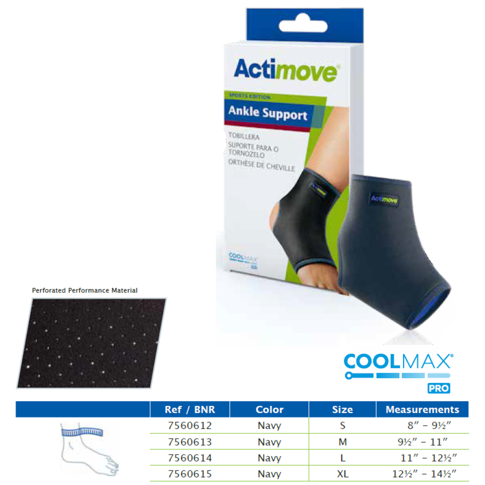 ActiMove Support de cheville - Édition Sport/Ankle Support - Sports Edition