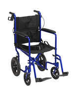 Drive Lightweight Expedition Aluminum Transport Chair - Blue