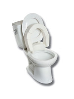 MOBB Siège de toilette surélevé à charnière de 2 po - Allongé
