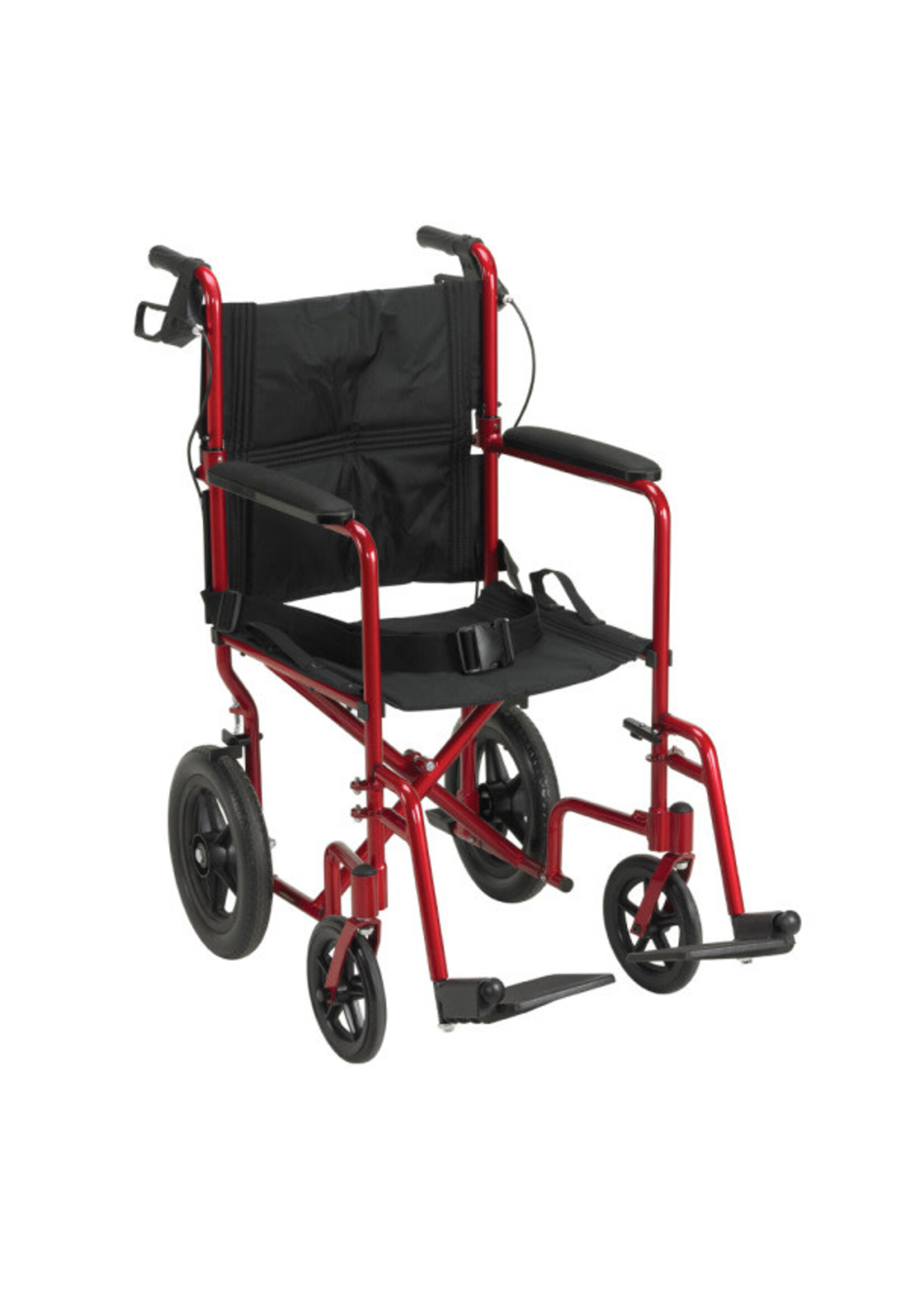 Drive Chaise de transport légère en aluminium Expedition- ROUGE / Lightweight Expedition Aluminum Transport Chair - RED