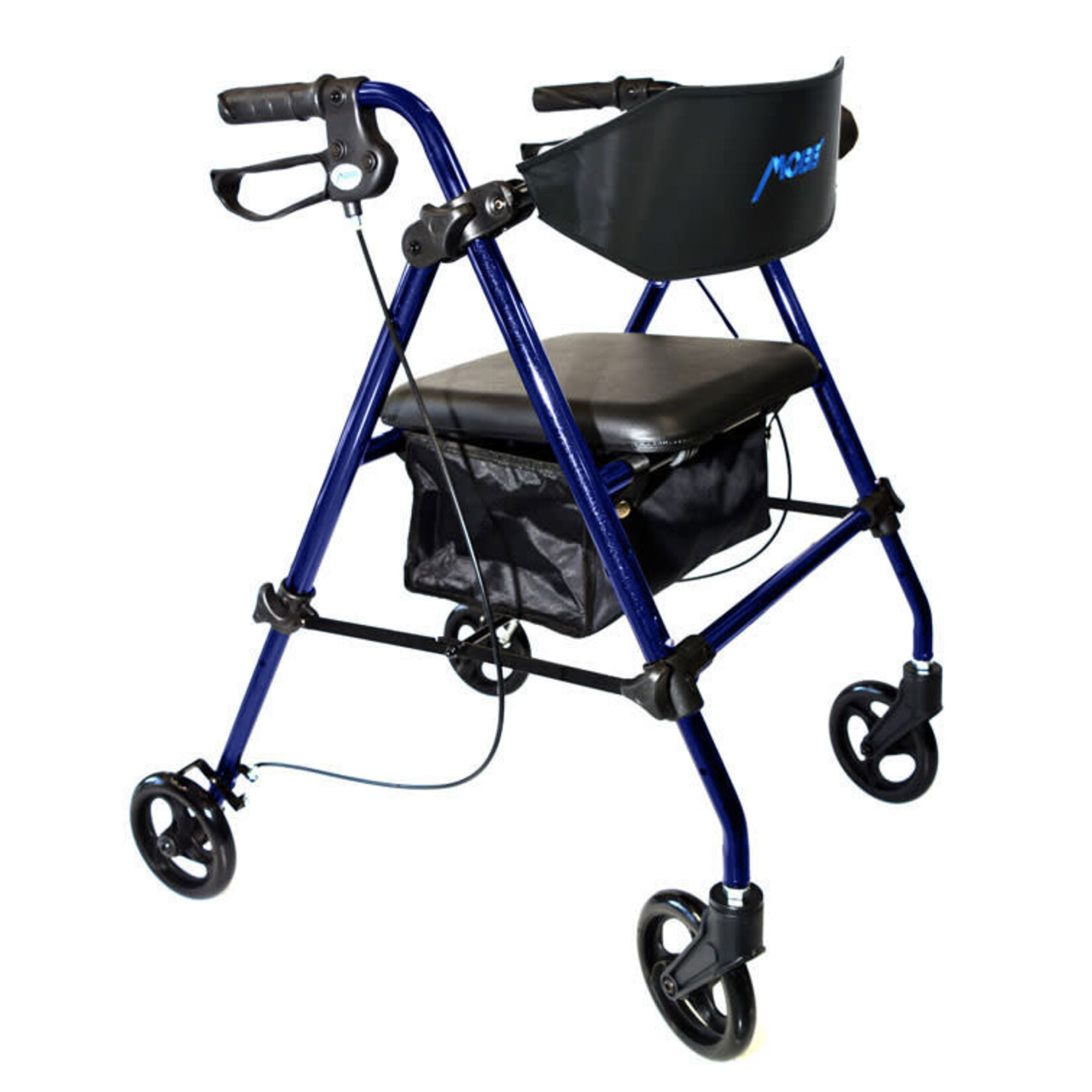 MOBB Aluminum Folding Rollator 8" Wheels Blue