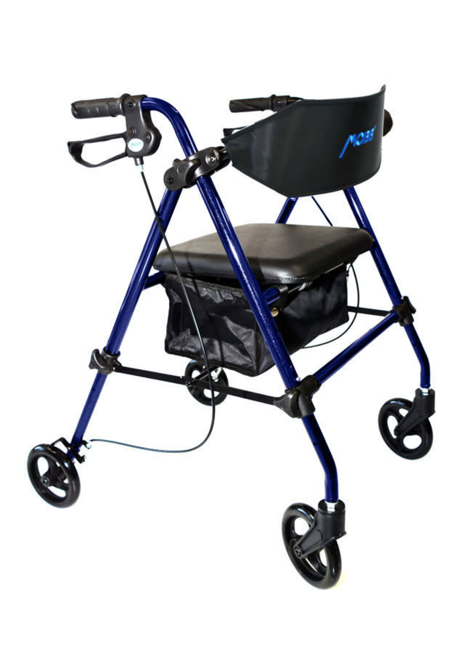 MOBB Aluminum Folding Rollator 8" Wheels Blue