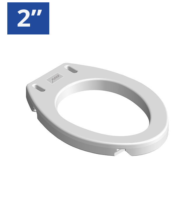 2" Elongated Raised Toilet Seat Activaide Medical Equipment & Supplies