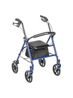 Drive Durable 4 Wheel Rollator with 7.5" Casters (Blue)