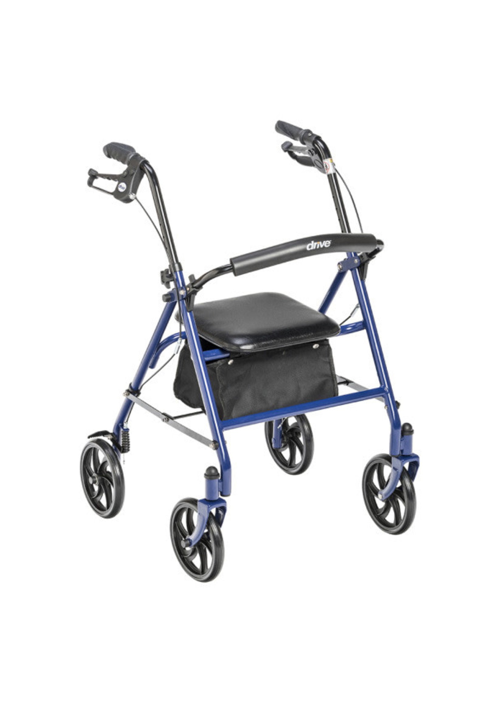 Drive Durable 4 Wheel Rollator with 7.5" Casters (Blue)