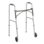 Drive Déambulateur junior pliable, deux boutons avec roues de 5"/ Folding Junior Walker, Two Button with 5" Wheels