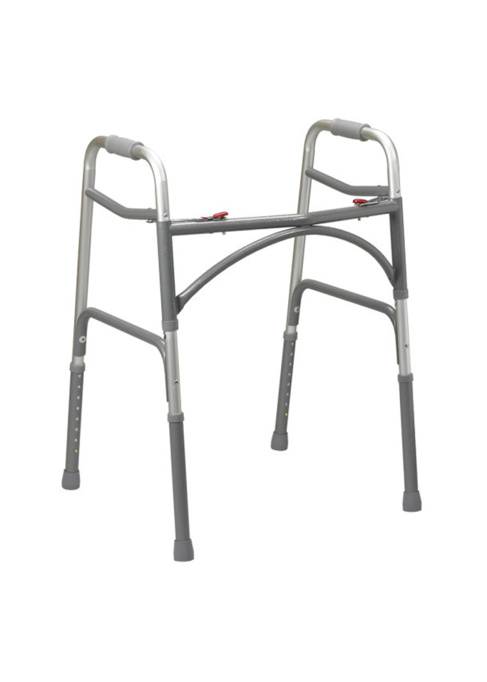 Drive Adult Folding Walker, Two Button with 5" Wheels