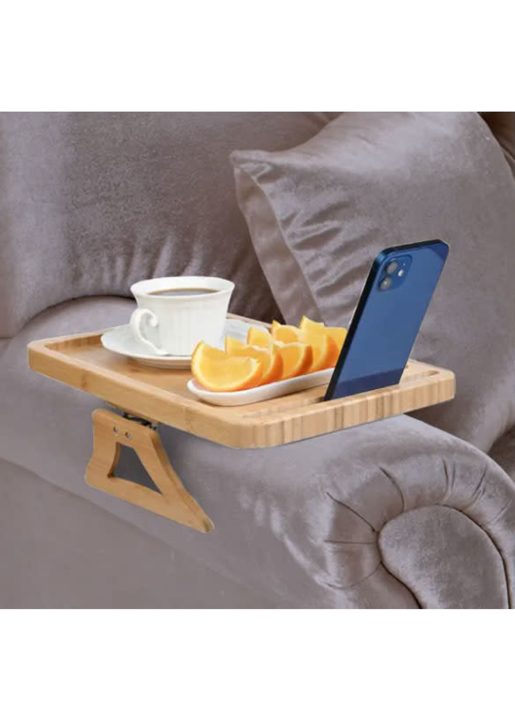 MOBB Plateau de canapé à clipser en bambou MOBB/MOBB Bamboo Clip On Couch Tray Table