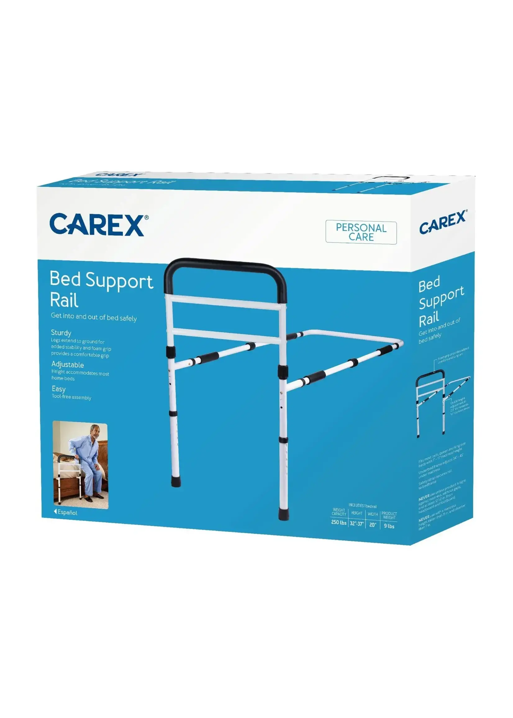 Carex Rail de support de lit Carex