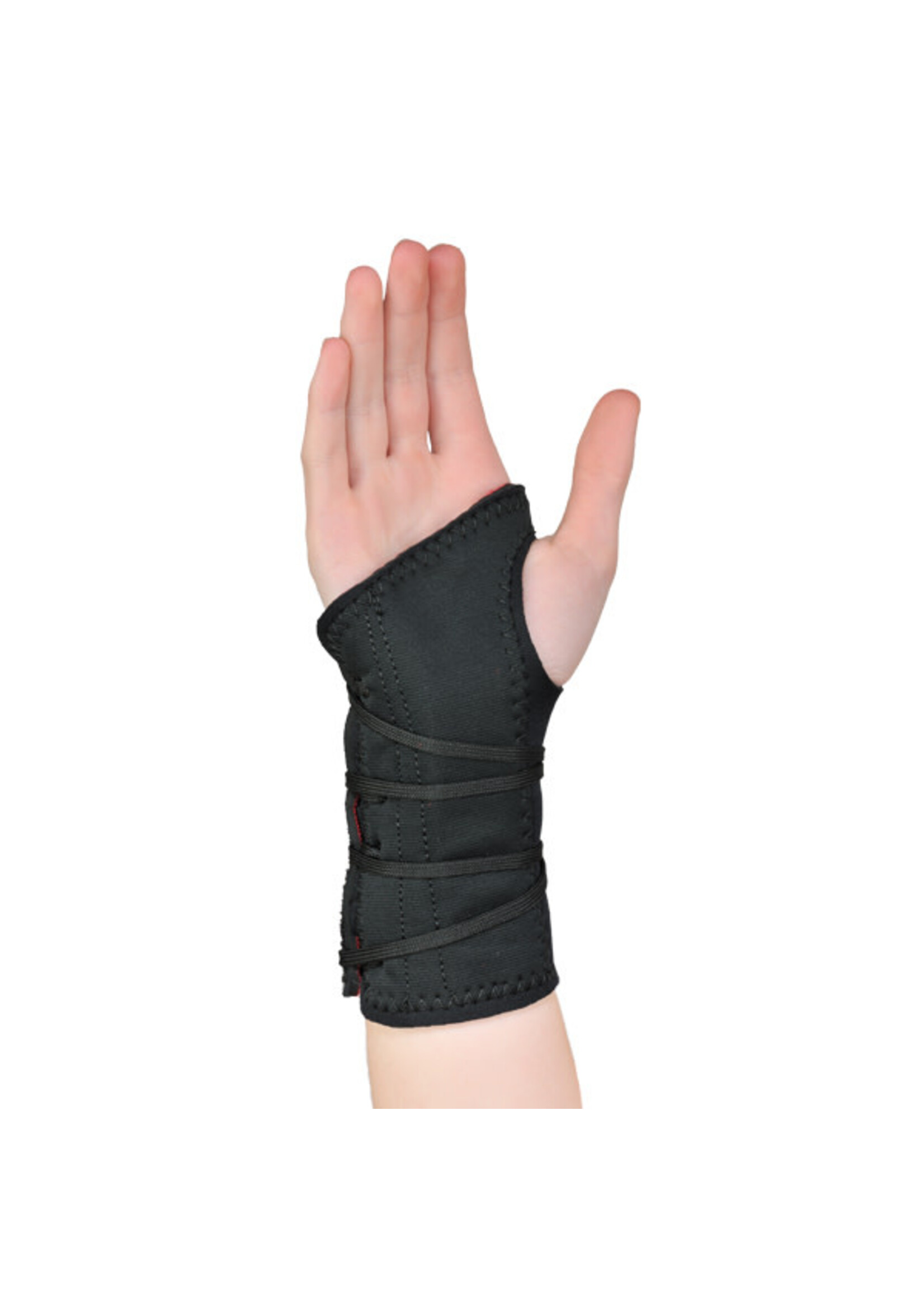 Orthoactive LACET DE POIGNET POUR TUNNEL CARPIEN BK/RD LT GRAND/ CARPAL TUNNEL WRIST LACER BK/RD LT LARGE