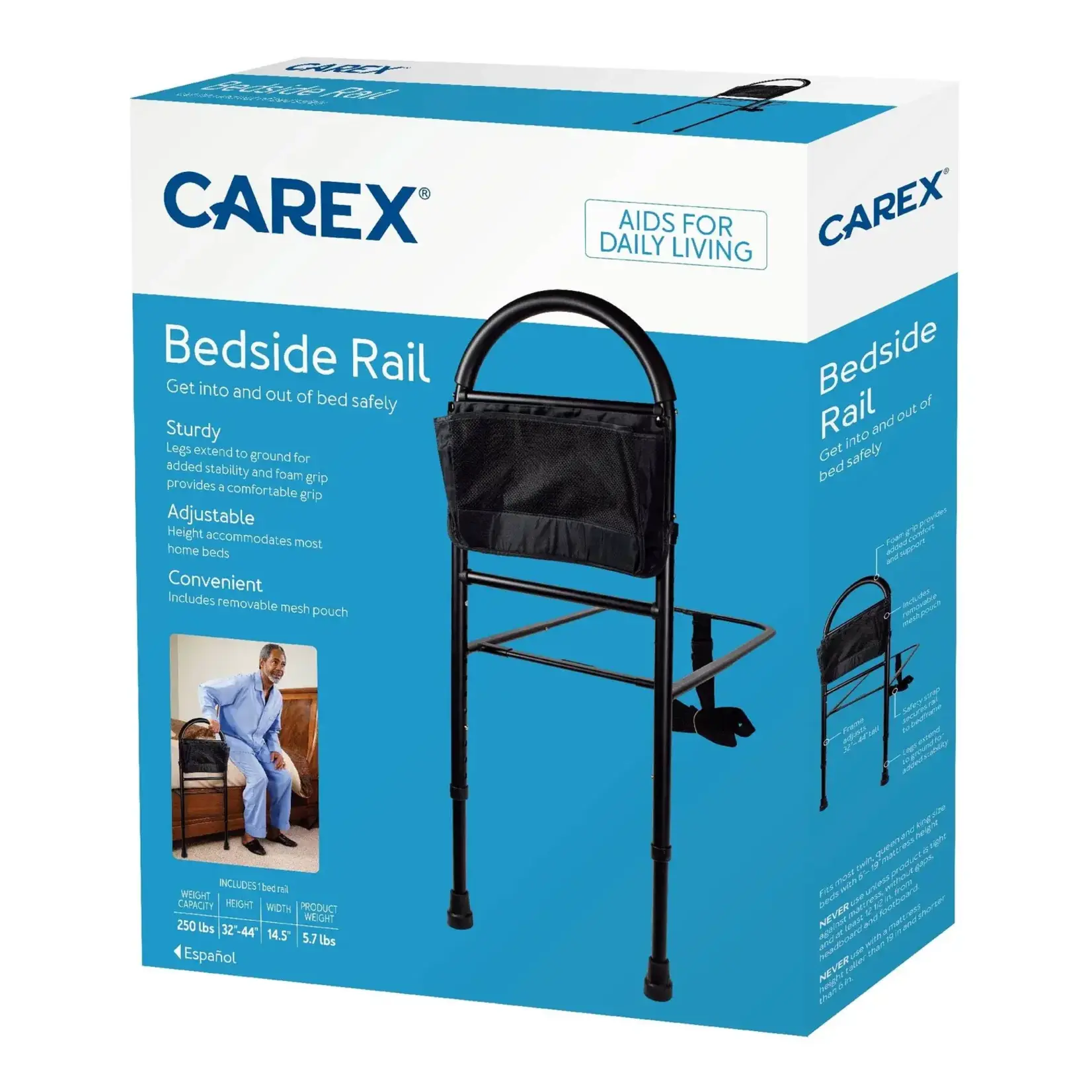 Carex Rail de support de lit Carex