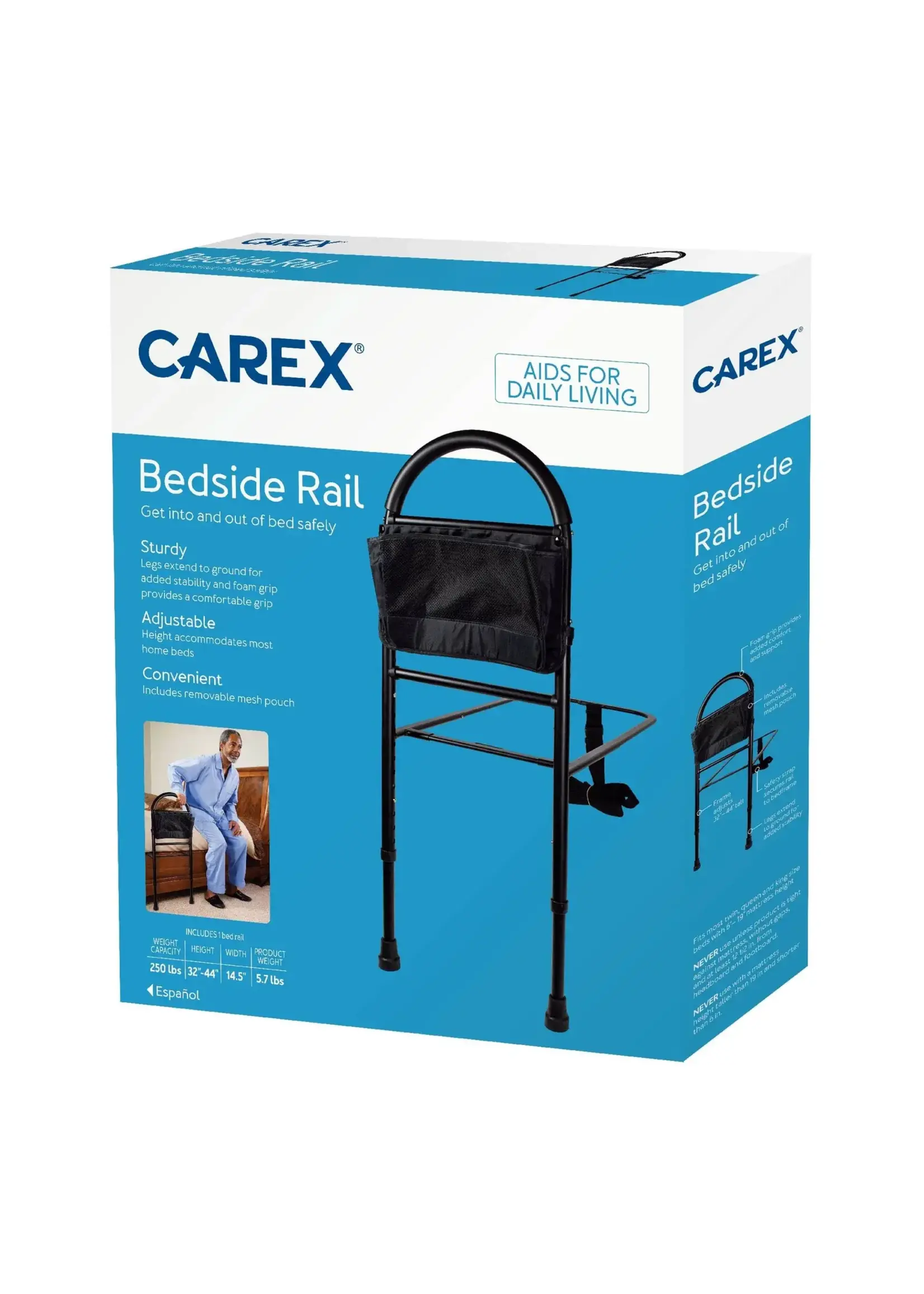 Carex Rail de support de lit Carex