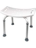 Carex Banc de douche en aluminium de luxe sans dossier/ SHOWER CHAIR WITHOUT BACK