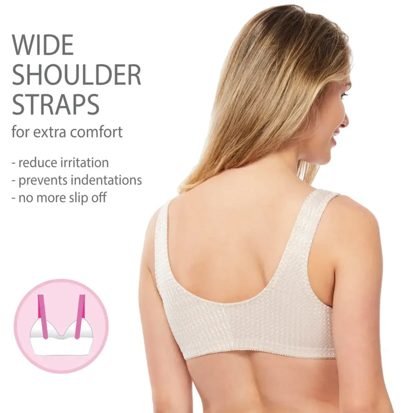Carole Martin Full-Freedom Comfort Front Closure Bra