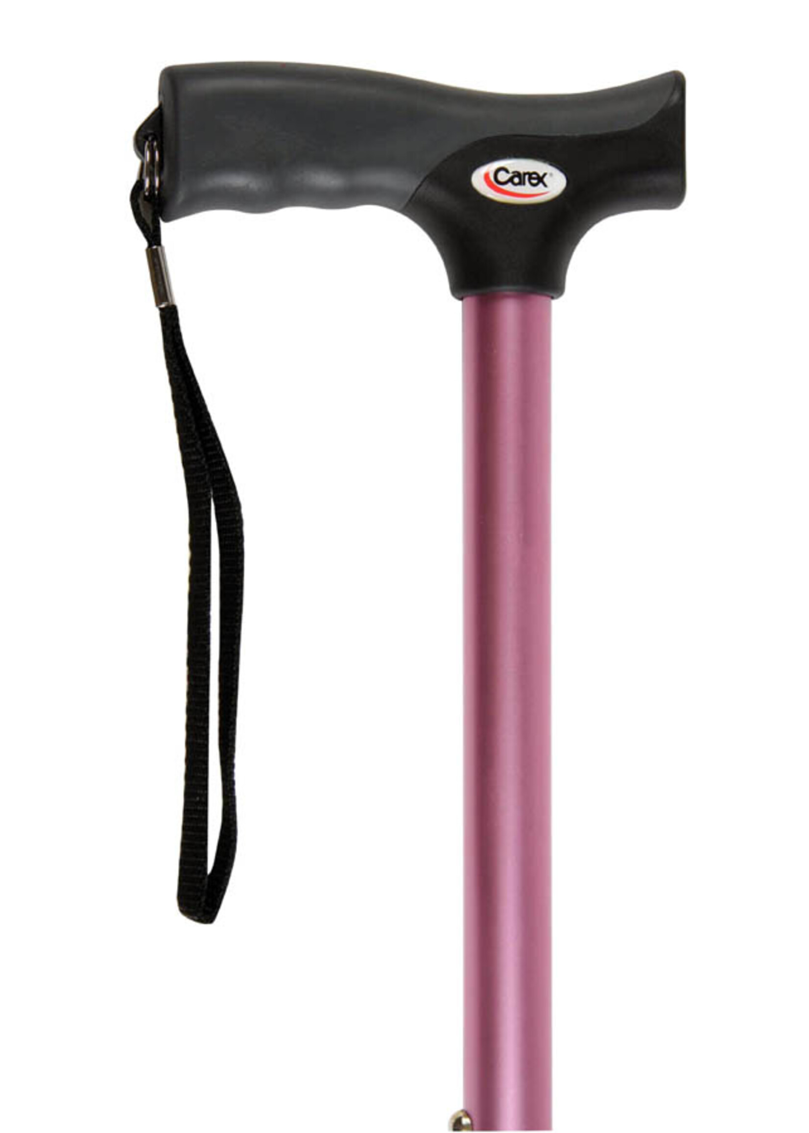 Carex Canne Derby à poignée souple - Rose pâle