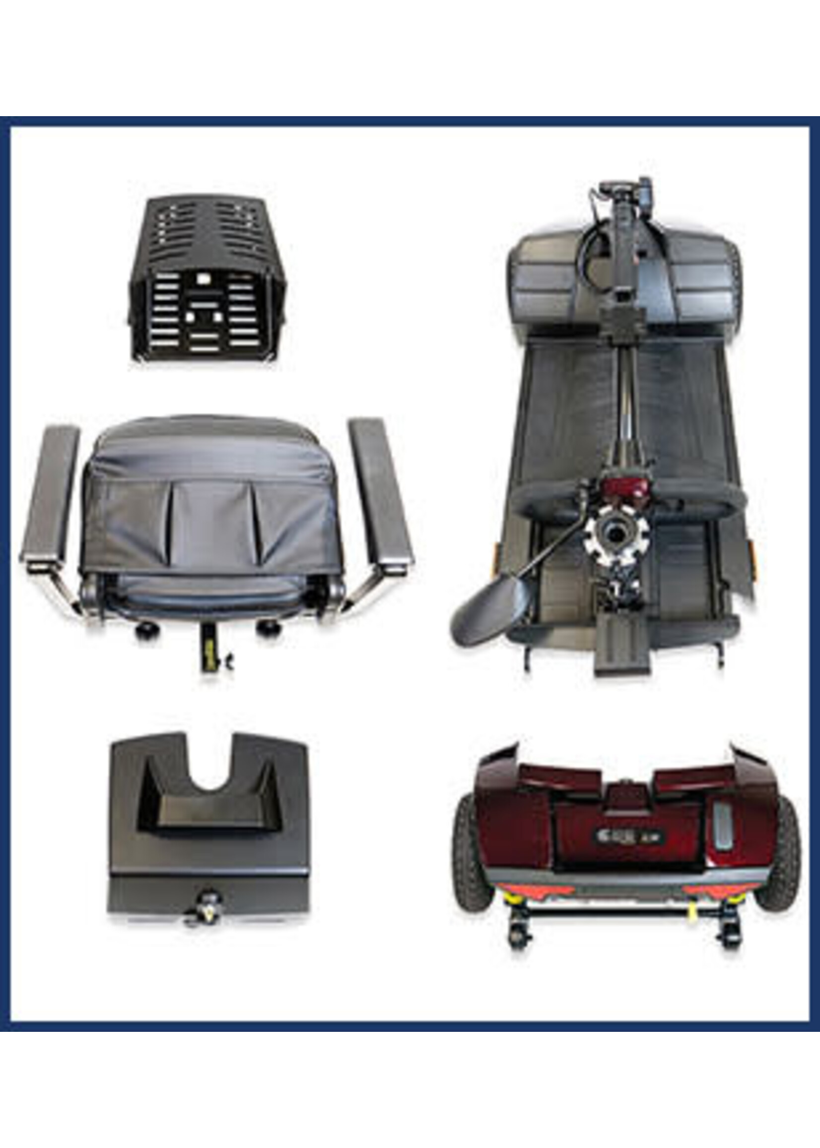 Amylior Quadriporteur transportable GS100 - Bleu/ Travel ScooterGS100 - Blue