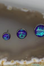 Neometal Prong set Purple Opal Cabochon Titanium