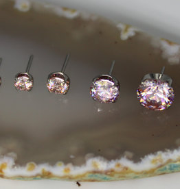 Neometal Prongset Dusty Morganite Titanium