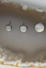 Neometal Prong set Moonstone Cabochon Titanium