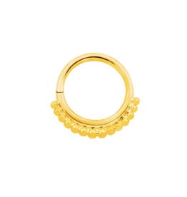 Junipurr Junipurr 16g  5/16” Beaded Seam Ring YG