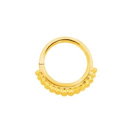 Junipurr Junipurr 16g  5/16” Beaded Seam Ring YG