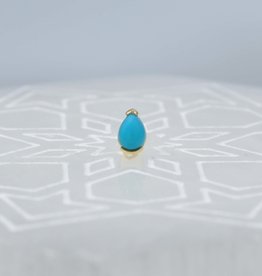 Quetzalli Quetzalli Tulsi Bezel Turquoise YG