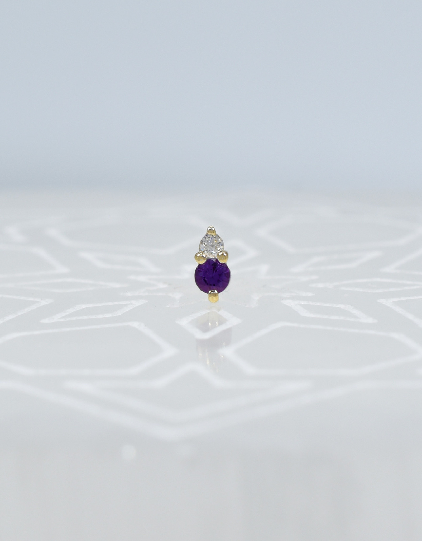 Modern Mood Modern Mood Pippa Diamond with Amethyst YG