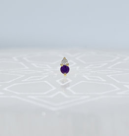 Modern Mood Modern Mood Pippa Diamond with Amethyst YG