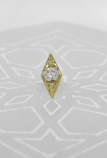 Anatometal Anatometal Deco with White CZ YG