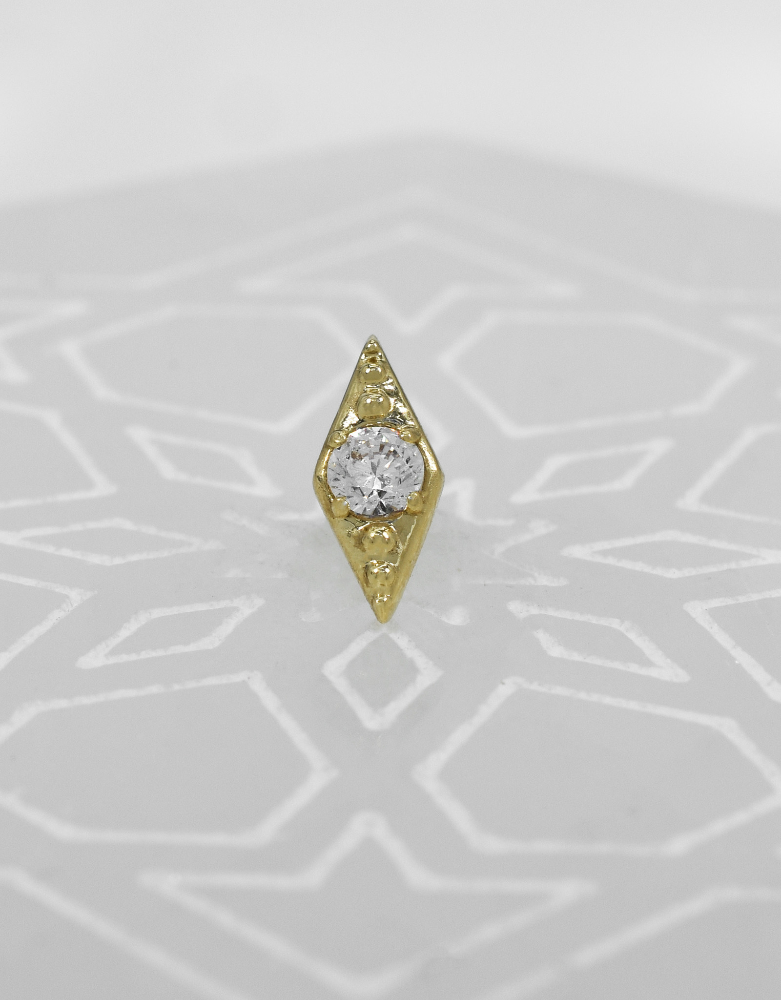 Anatometal Anatometal Deco with White CZ YG