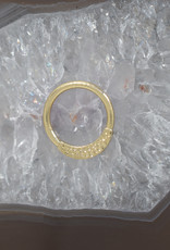 BVLA BVLA YG 16g 5/16” Janna seam ring with Hammered Finish