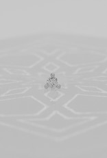 Modern Mood Modern Mood 2mm Solitaire Gia 3 Prong with White Diamond WG