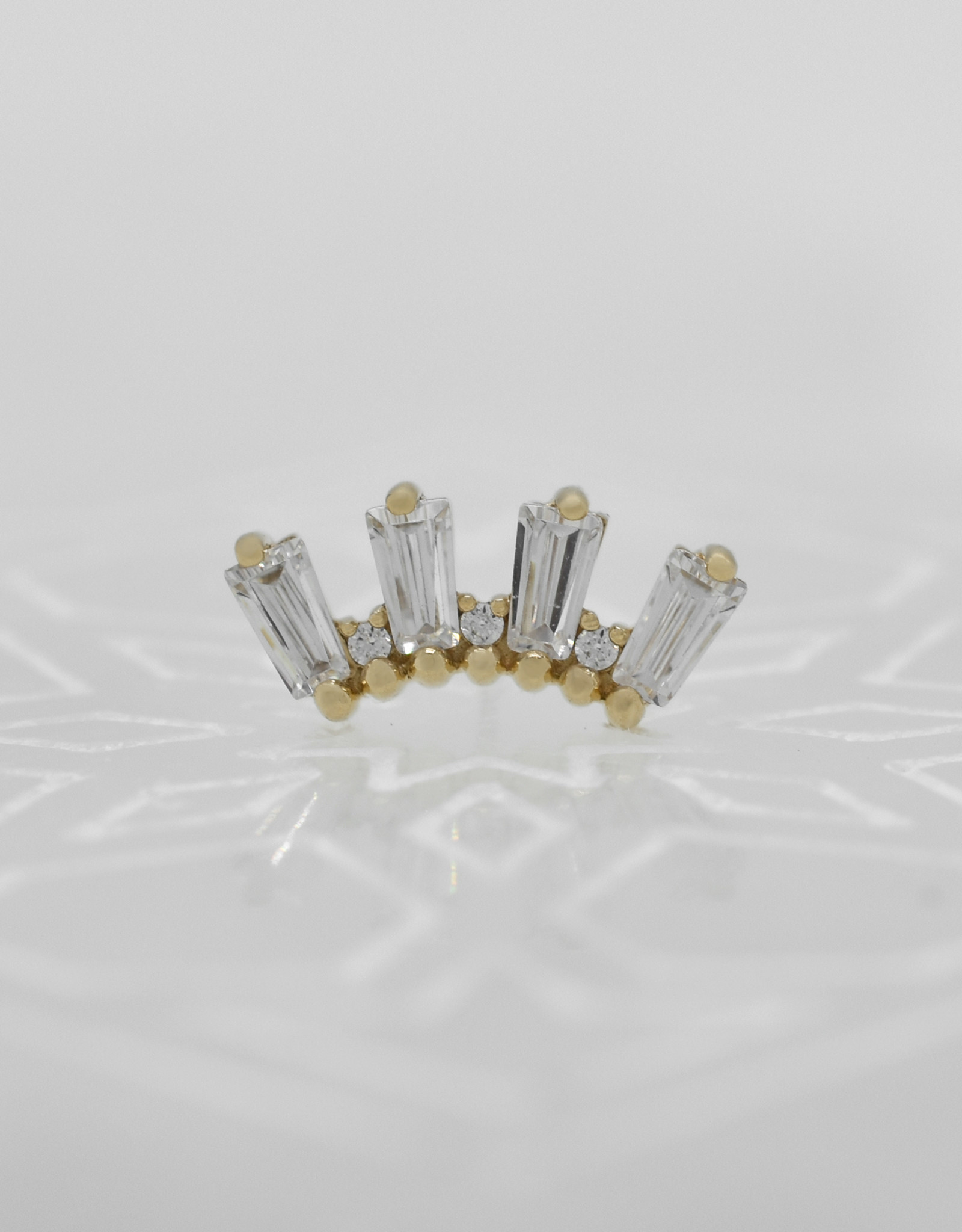 Buddha Jewelry Organics Buddha Crown Jewels with CZ YG