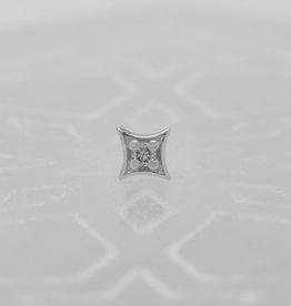 Modern Mood Modern Mood 4.5mm Zara with White Diamond WG