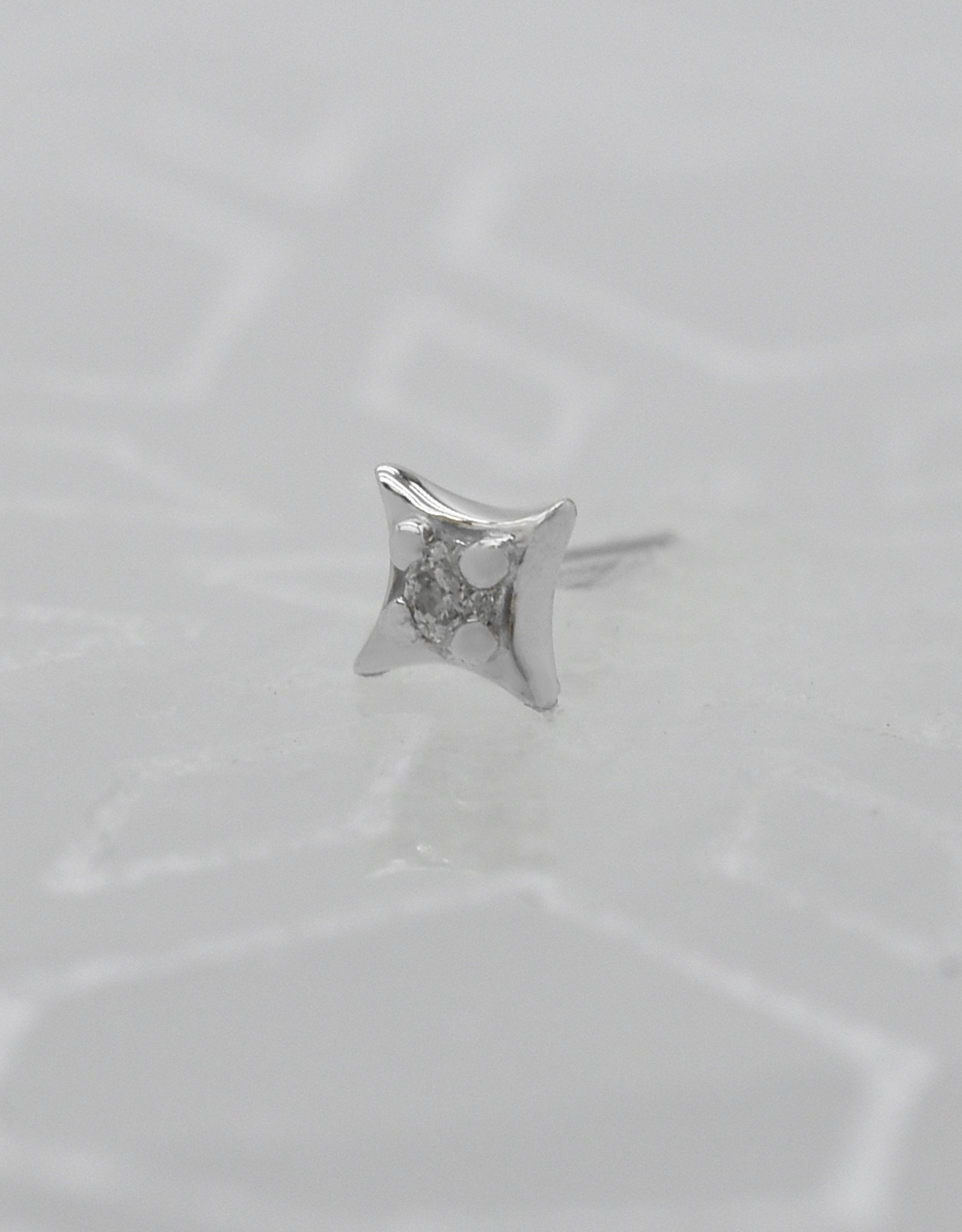 Modern Mood Modern Mood 4.5mm Zara with White Diamond WG