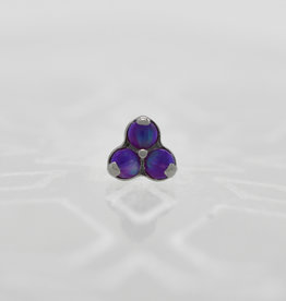 Industrial Strength Industrial Strength 1.5mm Tri Gem with Sleepy Lavender Opal Ti