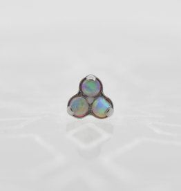 Industrial Strength Industrial Strength 1.5mm Tri Gem with Bubblegum Opal Ti